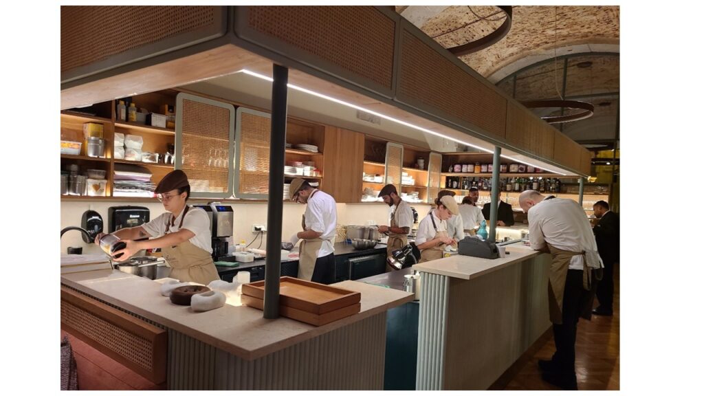 The kitchen at Belcanto restaurant. Lisbon