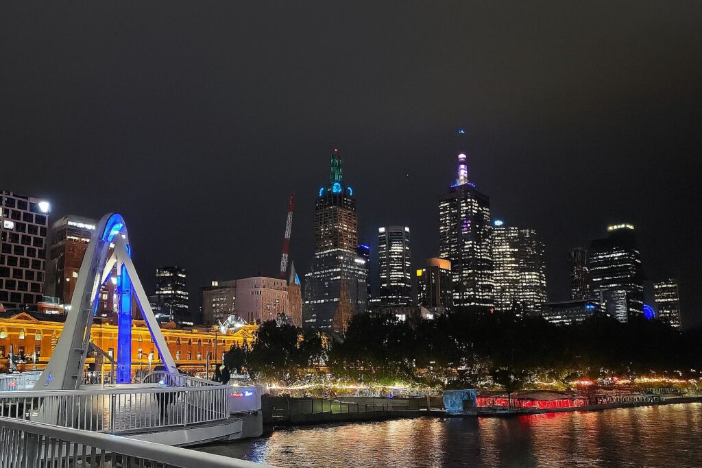 Yarra River, Melbourne at night