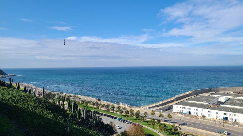 View of Gibraltar from Tangier