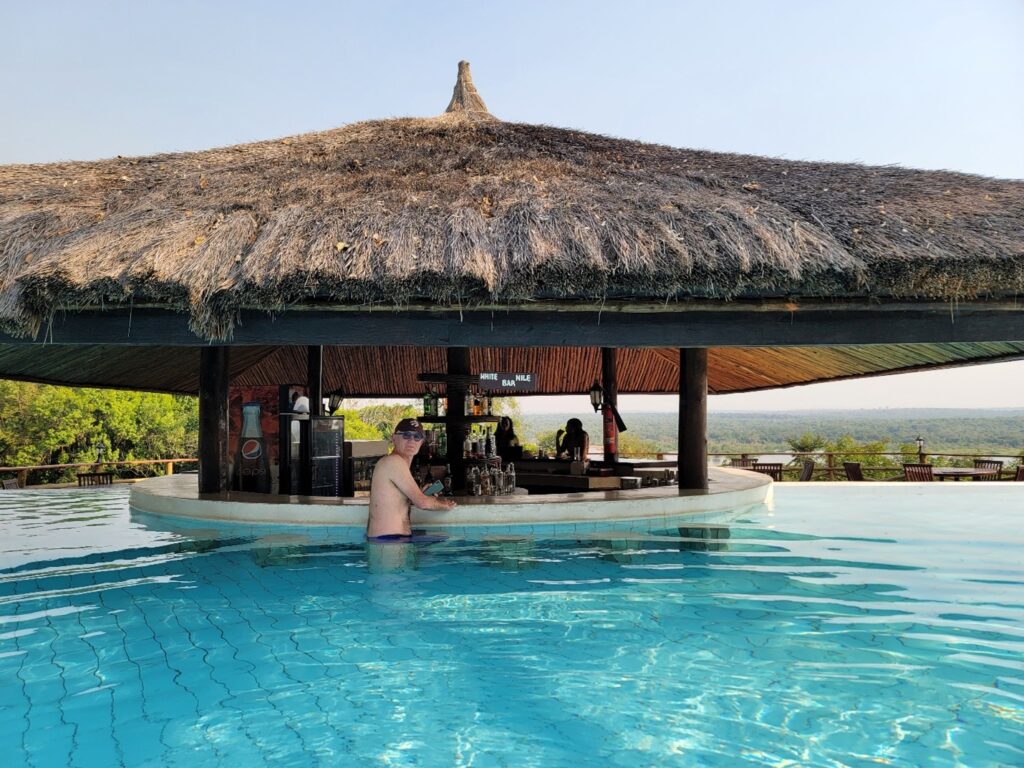 Pool bar at Paraa Safari Lodge Uganda