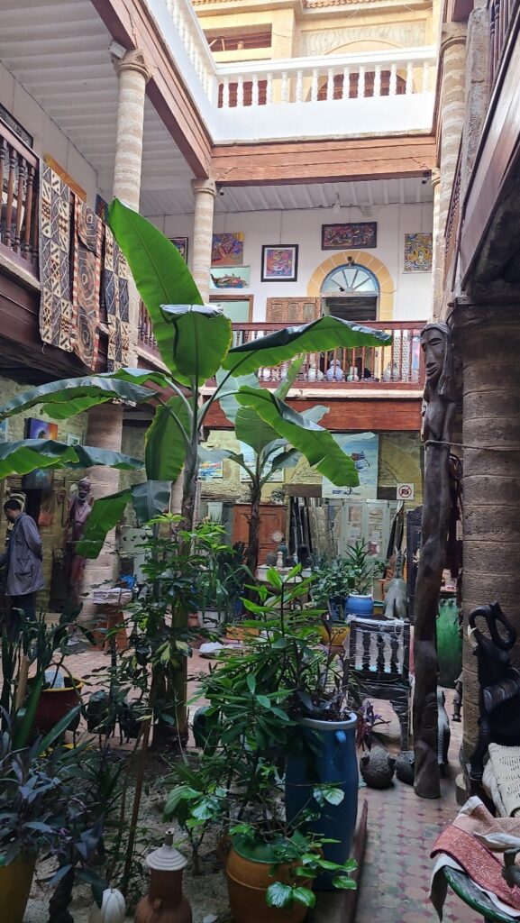 Inside a gallery in Essaouira medina