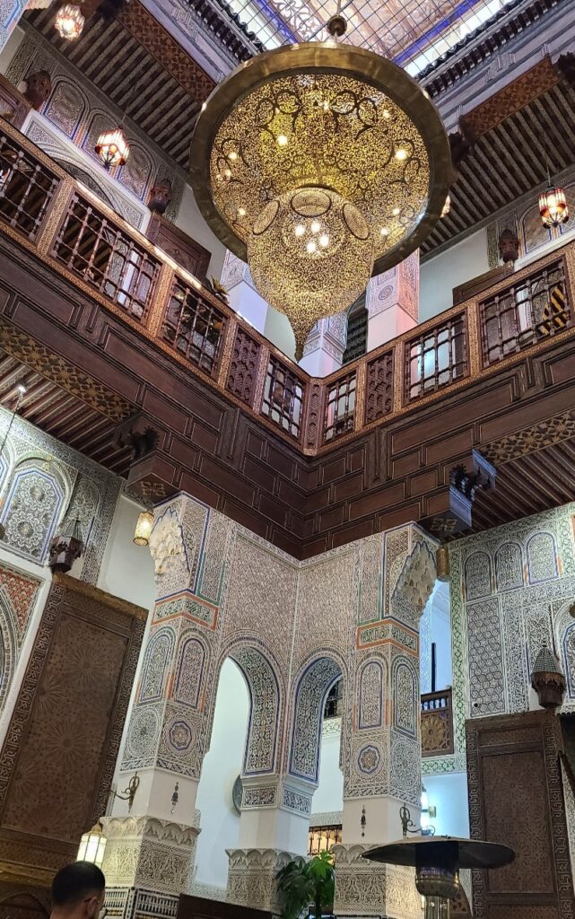 Palais Lahlou restauarnt in Fes