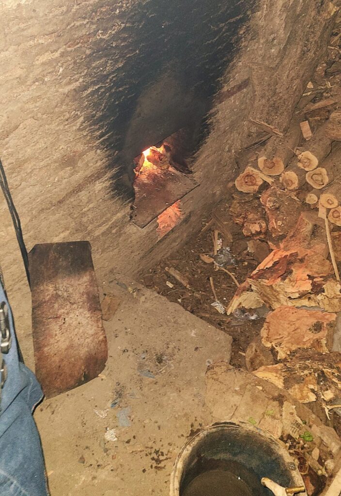 Moroccan hammam steam room interior