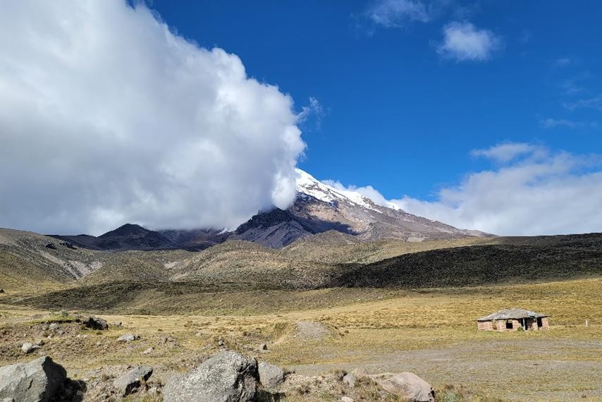 Chimborazo volcano in Ecuador Andes