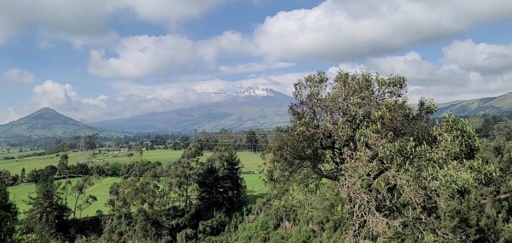 Ilinisa grande volcano in Ecuador Andes